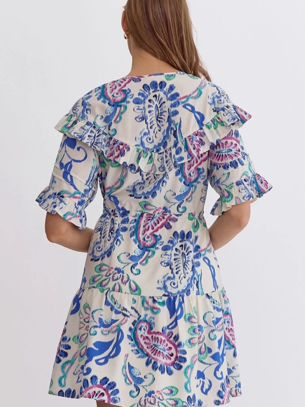ENTRO Ruffle Dress L - Picture 6 of 8